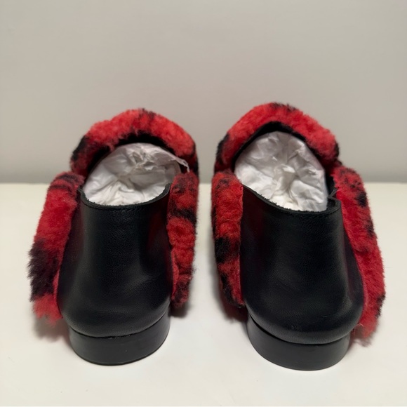 Coach Holly Signature Shearling Loafers Slipper Women’s Size 10 Raspberry Fur - Picture 4 of 10